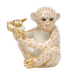 Herend Baby Chimpanzee Butterscotch Fishnet