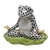Herend Yoga Frog Figurine Black Fishnet