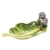 Herend Monkey on Banana Leaf Dish Black Fishnet