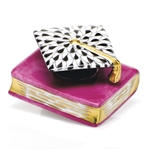 Herend Graduation Cap Figurine Raspberry Fishnet