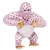 Herend Gorilla Figurine Raspberry Fishnet