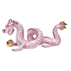 Herend Small Dragon Raspberry Fishnet
