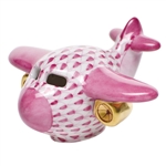 Herend Airplane Raspberry Fishnet