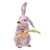 Herend Large Bunny with Carrot Raspberry Fishnet