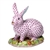 Herend Figurine Berry Bunny Rabbit Raspberry Fishnet
