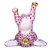 Herend Figurine Handstand Bunny Rabbit Raspberry Fishnet