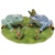Herend Frogs On Lily Pad Green & Blue Fishnet