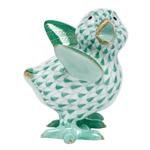 Herend Chicken Little Green Fishnet