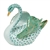 Herend Swan Figurine Green Fishnet