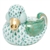 Herend Dapper Ducky Figurine Green Fishnet