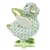 Herend Chicken Little Key Lime Fishnet