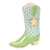 Herend Cowboy Boot Figurine Key Lime Fishnet