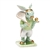 Herend Tennis Bunny Figurine Key Lime Fishnet