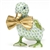 Herend Dashing Duckling Figurine Key Lime Fishnet
