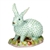 Herend Figurine Berry Bunny Rabbit Key Lime Fishnet