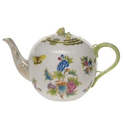 Herend Queen Victoria Tea Pot With Rose