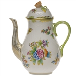 Herend Queen Victoria Coffee Pot With Rose