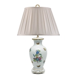Herend Queen Victoria Basket Weave Lamp With Shade