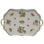 Herend Queen Victoria Blue Rectangular Tray