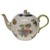 Herend Queen Victoria Blue Tea Pot With Rose