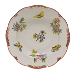 Herend Queen Victoria Pink Rim Soup Plate