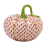Herend Cinderella Pumpkin Figurine Rust Fishnet