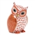 Herend Mother Owl Figurine Rust Fishnet