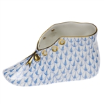 Herend Baby Shoe Blue Fishnet