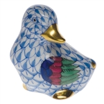 Herend Mini Duck Blue Fishnet