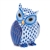 Herend Mother Owl Figurine Sapphire Fishnet