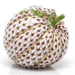 Herend Acorn Squash Figurine Chocolate Fishnet