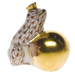 Herend Frog with Crown Chocolate Fishnet