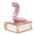 Herend Bookworm Figurine Raspberry Fishnet