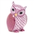 Herend Mother Owl Figurine Raspberry Fishnet