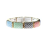 Herend 10 Link Bracelet Multicolor Fishnet