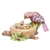 Herend Bird Nest Figurine Multicolor