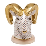 Herend Ram Bust Figurine Reserve Collection
