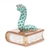 Herend Bookworm Figurine Green Fishnet
