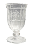 Juliska Colette Hand Pressed Footed Clear Goblet