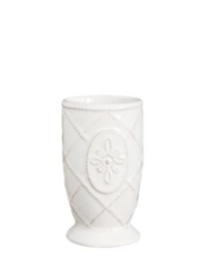 Juliska Jardins du Monde White Bath Tumbler