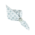 Juliska Medallion Linen Napkin Ice Blue