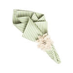 Juliska Linen Striped Napkin Pistachio