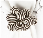 Juliska Stripe Bead Bouquet Napkin Ring Espresso