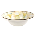 MacKenzie-Childs Parchment Check Enamel Breakfast Bowl