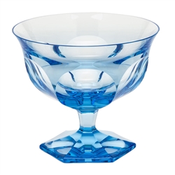 Moser Crystal Adele Melikoff Bowl Aquamarine