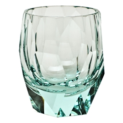 Moser Crystal Beryl Cubism Bar Glass