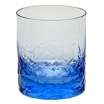 Moser Crystal Aquamarine Drift Ice Double Old Fashioned