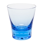Moser Crystal Fluent Double Old Fashioned Glass Aquamarine