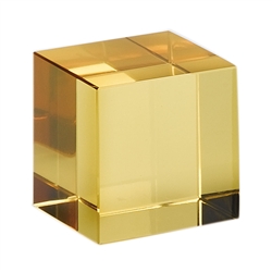 Moser Crystal Eldor Square Cube Paperweight