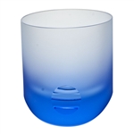 Moser Crystal Frosted Aquamarine Tipsy Double Old Fashioned